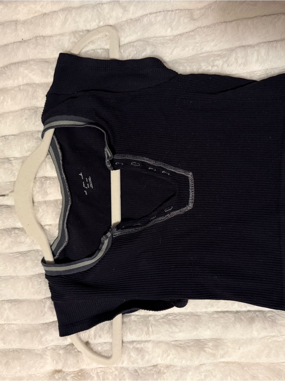 Black Ribbed Women's Urban Outfitters Crop Top
